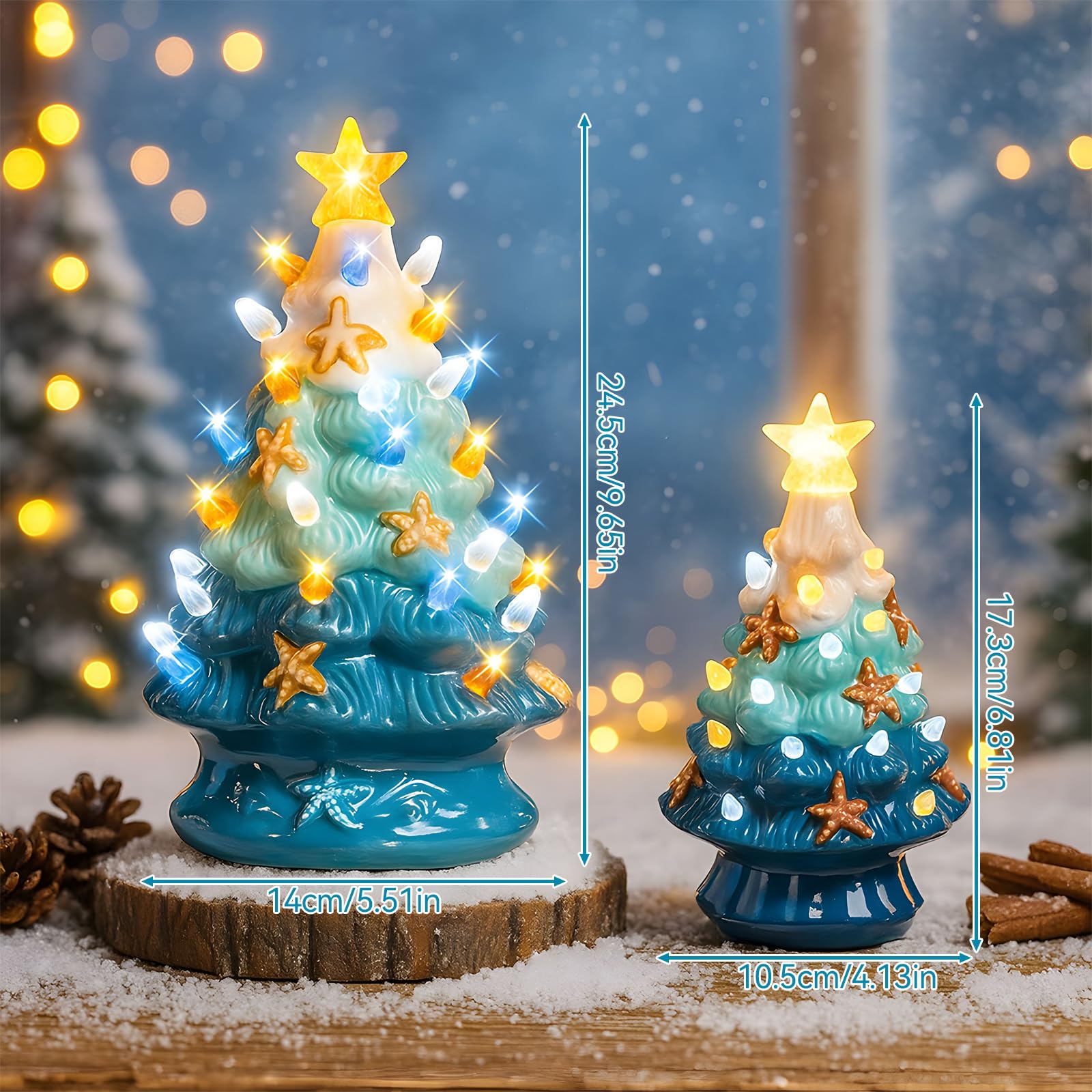 Amazon.com: Sea Star Decorative Christmas Tree, Ceramic Starfish